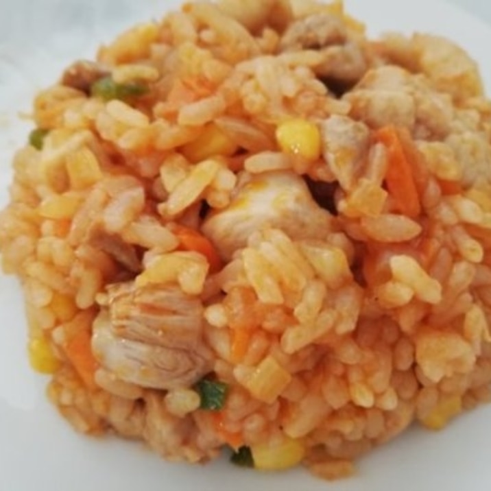 野菜たっぷり!子供大好きチキンライス